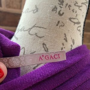 a'gaci Tops - Purple sleeveless cowl neck top. a'gaci Tops - Purple sleeveless cowl neck top.